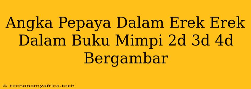 Angka Pepaya Dalam Erek Erek Dalam Buku Mimpi 2d 3d 4d Bergambar