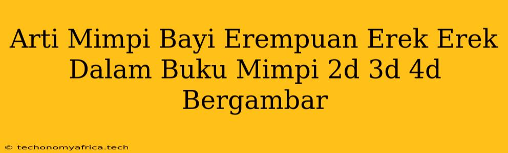 Arti Mimpi Bayi Erempuan Erek Erek Dalam Buku Mimpi 2d 3d 4d Bergambar