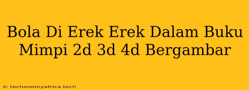 Bola Di Erek Erek Dalam Buku Mimpi 2d 3d 4d Bergambar