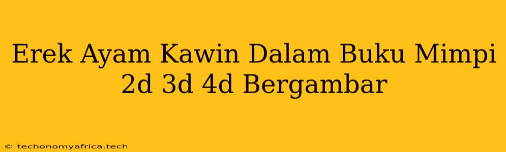 Erek Ayam Kawin Dalam Buku Mimpi 2d 3d 4d Bergambar