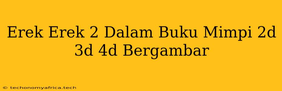 Erek Erek 2 Dalam Buku Mimpi 2d 3d 4d Bergambar