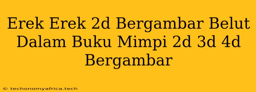 Erek Erek 2d Bergambar Belut Dalam Buku Mimpi 2d 3d 4d Bergambar