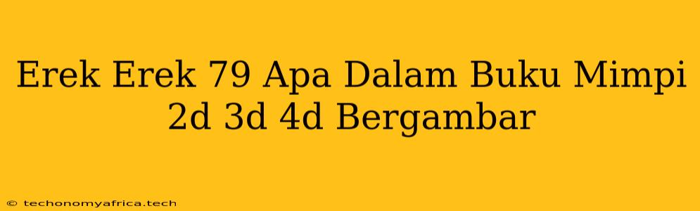 Erek Erek 79 Apa Dalam Buku Mimpi 2d 3d 4d Bergambar