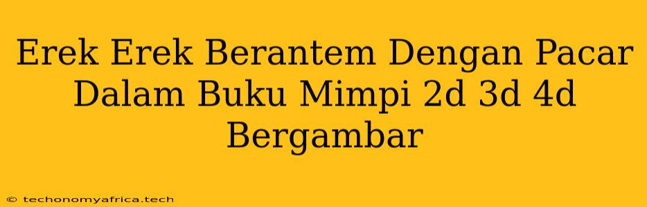 Erek Erek Berantem Dengan Pacar Dalam Buku Mimpi 2d 3d 4d Bergambar