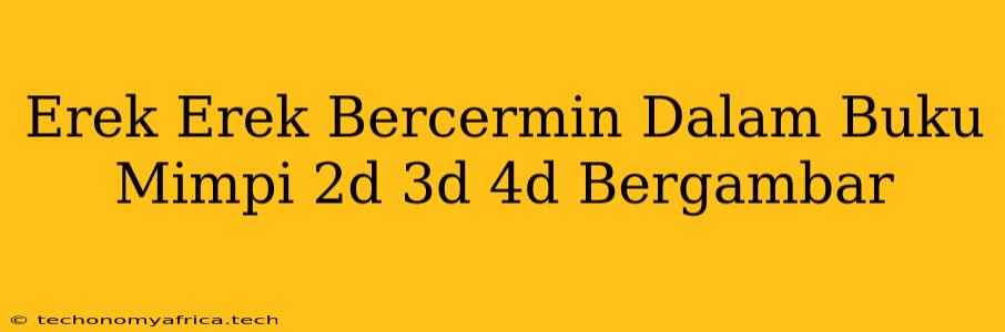 Erek Erek Bercermin Dalam Buku Mimpi 2d 3d 4d Bergambar