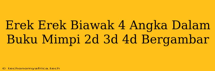 Erek Erek Biawak 4 Angka Dalam Buku Mimpi 2d 3d 4d Bergambar