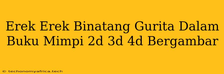 Erek Erek Binatang Gurita Dalam Buku Mimpi 2d 3d 4d Bergambar