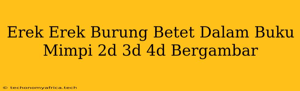 Erek Erek Burung Betet Dalam Buku Mimpi 2d 3d 4d Bergambar