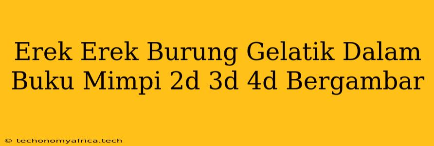 Erek Erek Burung Gelatik Dalam Buku Mimpi 2d 3d 4d Bergambar