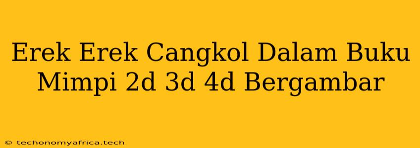 Erek Erek Cangkol Dalam Buku Mimpi 2d 3d 4d Bergambar