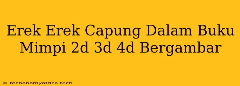 Erek Erek Capung Dalam Buku Mimpi 2d 3d 4d Bergambar