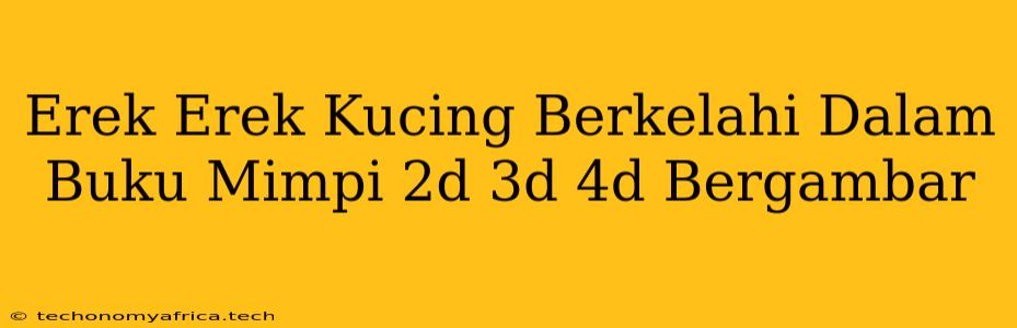 Erek Erek Kucing Berkelahi Dalam Buku Mimpi 2d 3d 4d Bergambar