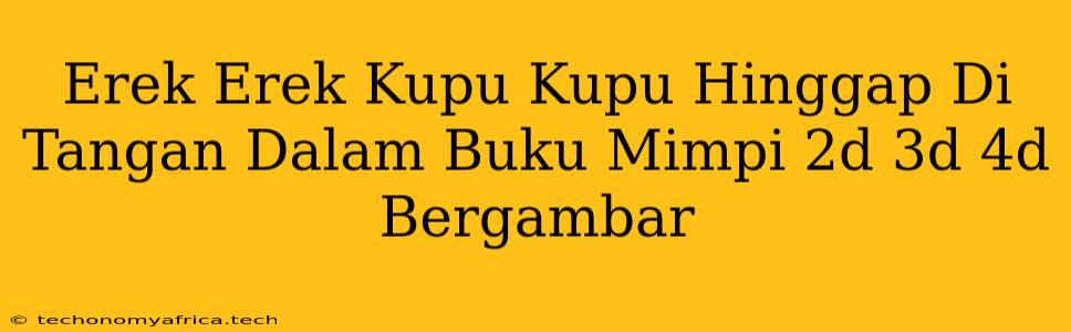 Erek Erek Kupu Kupu Hinggap Di Tangan Dalam Buku Mimpi 2d 3d 4d Bergambar