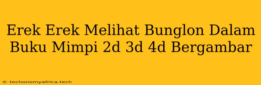 Erek Erek Melihat Bunglon Dalam Buku Mimpi 2d 3d 4d Bergambar