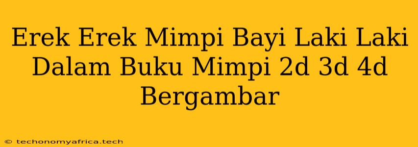 Erek Erek Mimpi Bayi Laki Laki Dalam Buku Mimpi 2d 3d 4d Bergambar