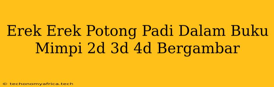 Erek Erek Potong Padi Dalam Buku Mimpi 2d 3d 4d Bergambar