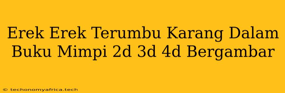 Erek Erek Terumbu Karang Dalam Buku Mimpi 2d 3d 4d Bergambar