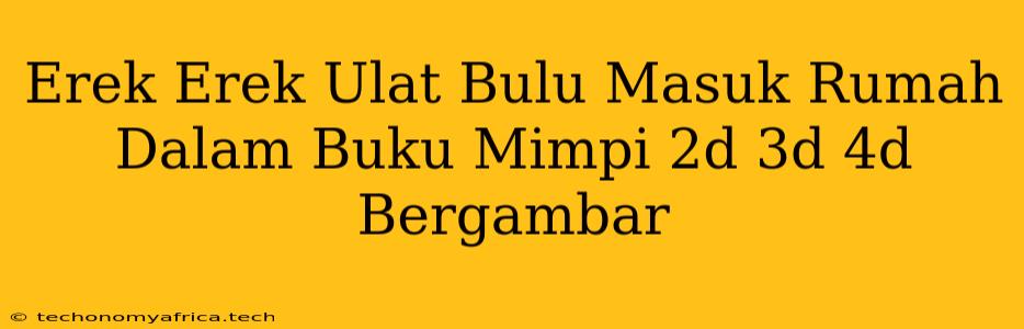 Erek Erek Ulat Bulu Masuk Rumah Dalam Buku Mimpi 2d 3d 4d Bergambar