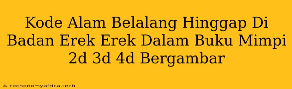 Kode Alam Belalang Hinggap Di Badan Erek Erek Dalam Buku Mimpi 2d 3d 4d Bergambar