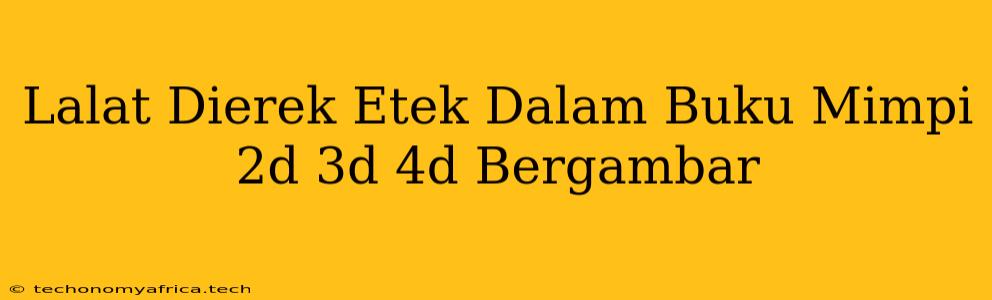 Lalat Dierek Etek Dalam Buku Mimpi 2d 3d 4d Bergambar