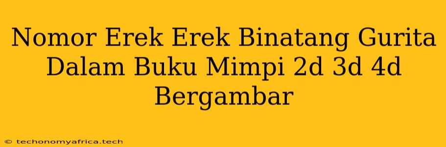 Nomor Erek Erek Binatang Gurita Dalam Buku Mimpi 2d 3d 4d Bergambar