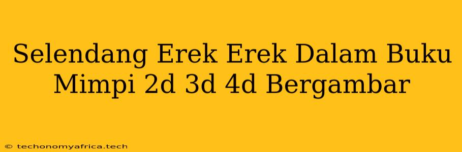 Selendang Erek Erek Dalam Buku Mimpi 2d 3d 4d Bergambar