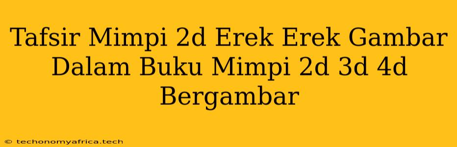 Tafsir Mimpi 2d Erek Erek Gambar Dalam Buku Mimpi 2d 3d 4d Bergambar